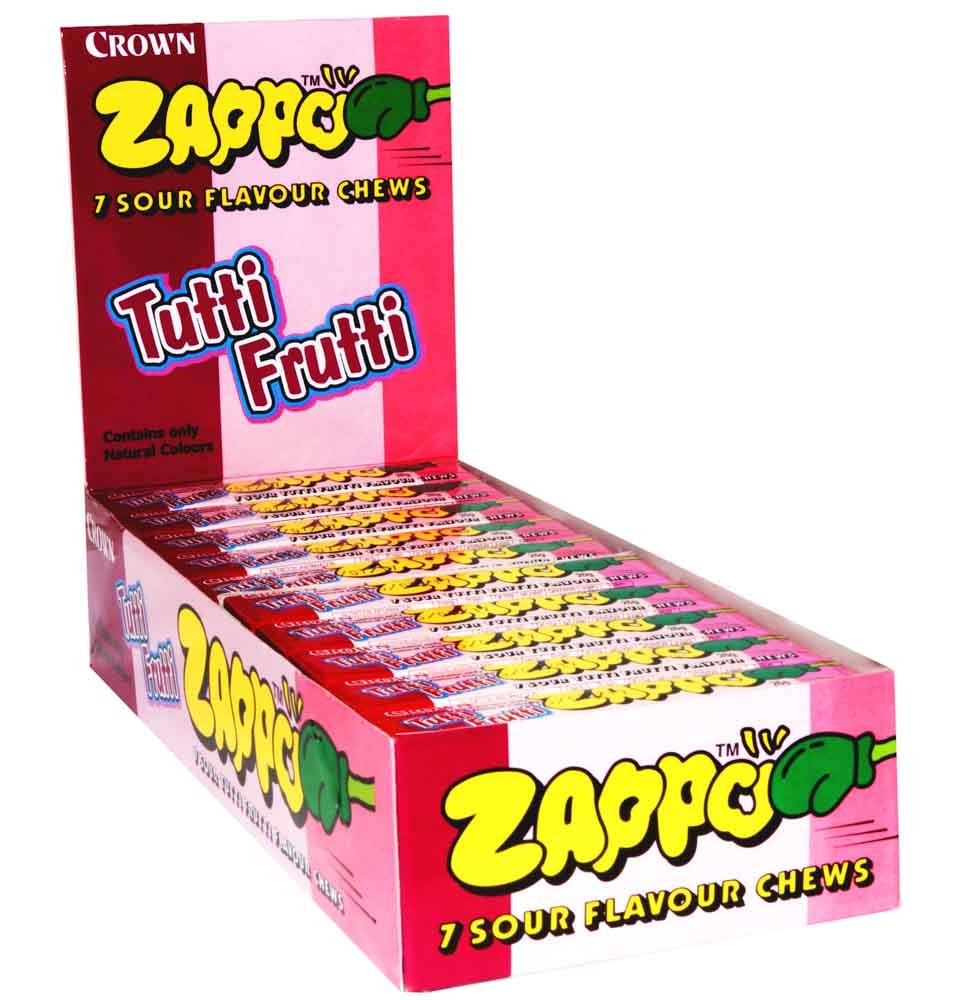 Zappo Tutti Frutti Chews Candy Bar Sydney